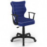 Ergonomiczne krzesło młodzieżowe niebieskie Norm Black VS06 rozmiar 5