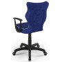 Ergonomiczne krzesło młodzieżowe niebieskie Norm Black VS06