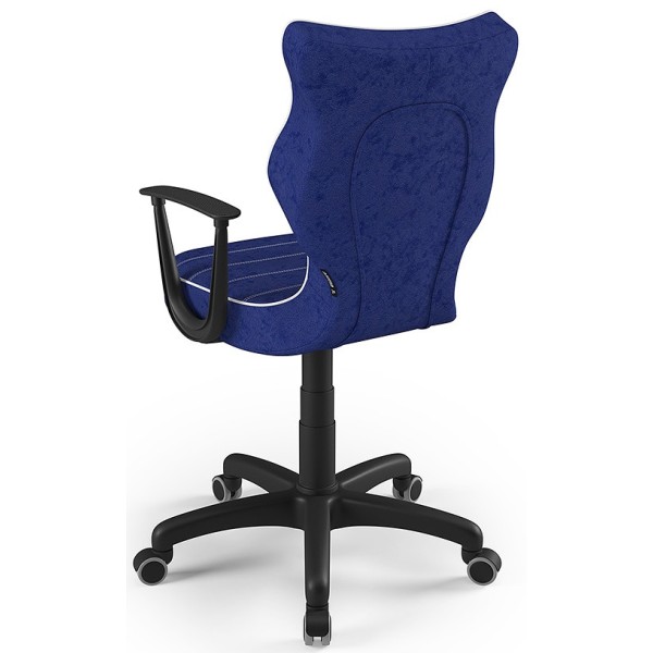Ergonomiczne krzesło młodzieżowe niebieskie Norm Black VS06