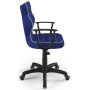 Ergonomiczne krzesło młodzieżowe niebieskie Norm Black VS06