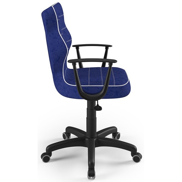 Ergonomiczne krzesło młodzieżowe niebieskie Norm Black VS06