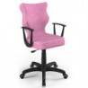 Krzesło obrotowe do komputera różowe Norm Black VS08 rozmiar 5