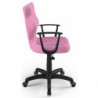 Krzesło obrotowe do komputera różowe Norm Black VS08 rozmiar 5