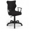 Wygodny fotel do biura czarny Norm AT01 rozmiar 6