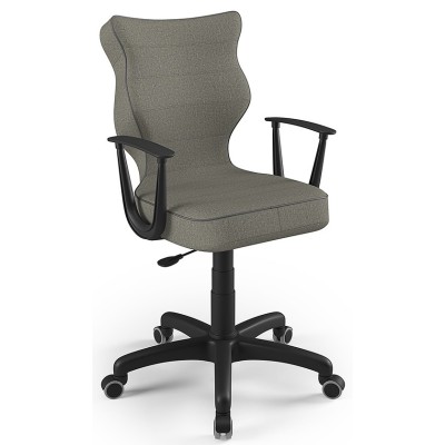Fotel ergonomiczny szary Norm Black FC03 rozmiar 6