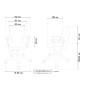 Fotel ergonomiczny szary Norm Black FC03 rozmiar 6 Entelo
