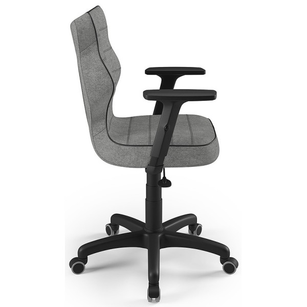 Fotel biurowy obrotowy szary Uni Black AT03 rozmiar 6 Entelo