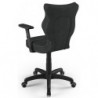 Krzesło biurowe na kółkach antracytowy Uni Black DC17