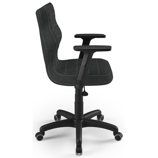 Krzesło biurowe na kółkach antracytowy Uni Black DC17 Entelo