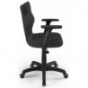 Krzesło biurowe na kółkach antracytowy Uni Black DC17