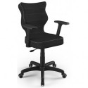 Ergonomiczny fotel biurowy antracytowy Uni Black TW17 rozmiar 6