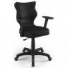 Krzesło biurowe do komputera czarne Uni Black VE01