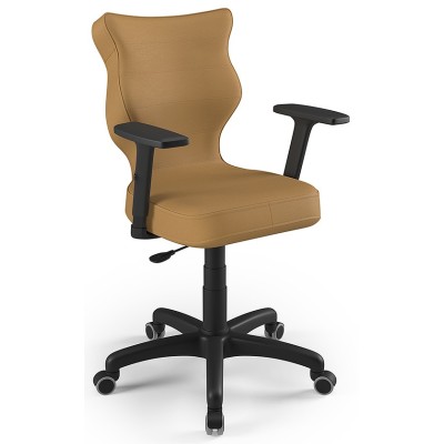 Wygodny fotel biurowy beżowy Uni Black VE26