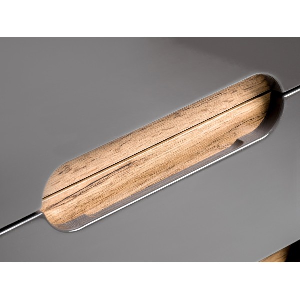 Słupek łazienkowy 35 cm szary połysk BALI GRAFIT 800