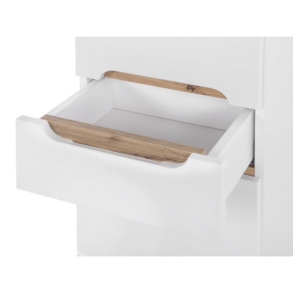 Słupek łazienkowy 35 cm biały połysk BALI WHITE 800