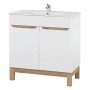 Szafka pod umywalkę stojąca 80cm biały połysk BALI WHITE