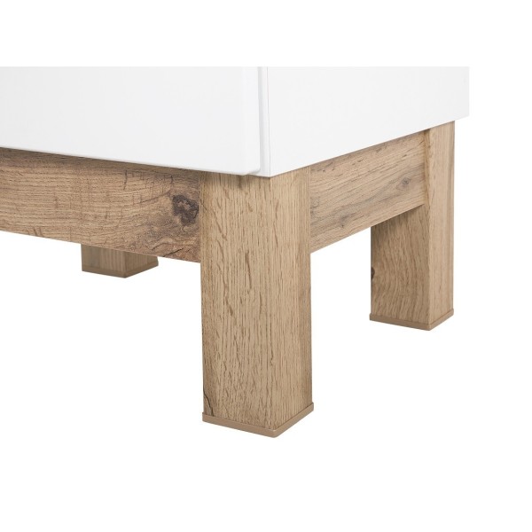 Szafka pod umywalkę stojąca 80cm biały połysk BALI WHITE