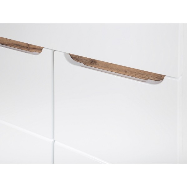 Szafka pod umywalkę stojąca 80cm biały połysk BALI WHITE