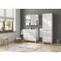 Szafka pod umywalkę stojąca 80cm biały połysk BALI WHITE