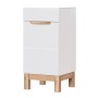Szafka pod umywalkę biały połysk 40cm BALI WHITE 823