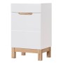 Szafka pod umywalkę biały połysk 50cm BALI WHITE 824