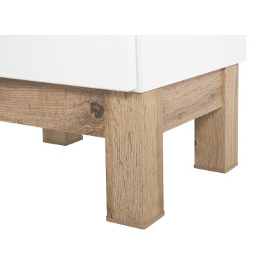 Szafka pod umywalkę biały połysk 50cm BALI WHITE 824