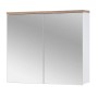 Szafka łazienkowa wisząca z lustrem 80 cm BALI WHITE 841