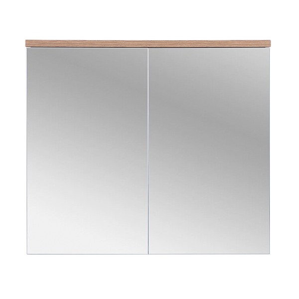 Szafka łazienkowa wisząca z lustrem 80 cm BALI WHITE 841