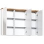 Szafka łazienkowa wisząca z lustrem 100 cm BALI WHITE 845