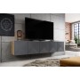 Szafka pod telewizor wisząca ASHA 200 cm dąb artisan + rivier stone mat