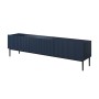 Szafka RTV NICOLE 200 cm - granat MDF / czarne nóżki