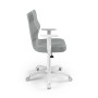 Fotel młodzieżowy obrotowy szary Duo White JS03 Entelo