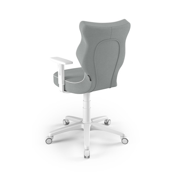 Fotel młodzieżowy obrotowy szary Duo White JS03 Entelo