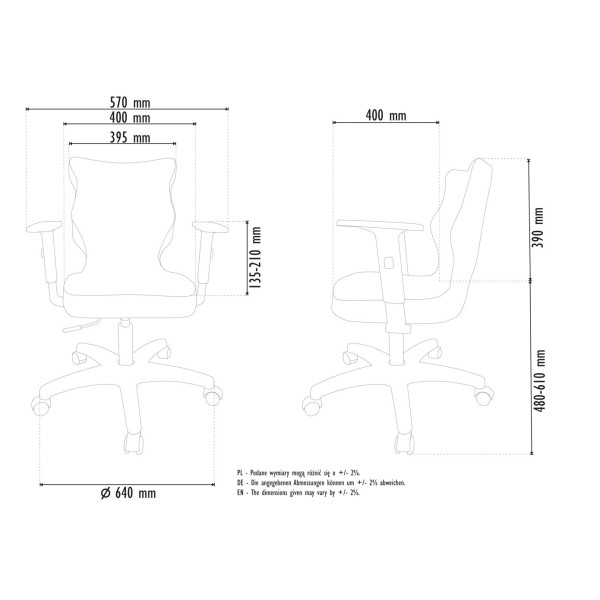 Fotel biurowy do pokoju młodzieżowego Duo White JS06