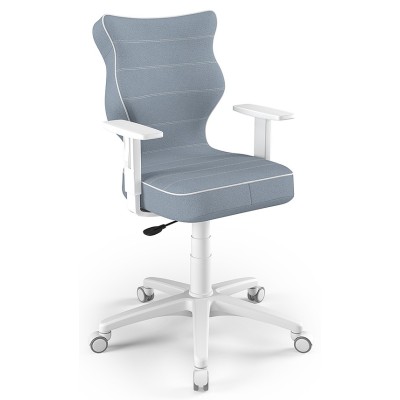Fotel biurowy do pokoju młodzieżowego Duo White JS06