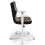 Fotel ergonomiczny do biurka czarny Duo White ST28 rozmiar 5