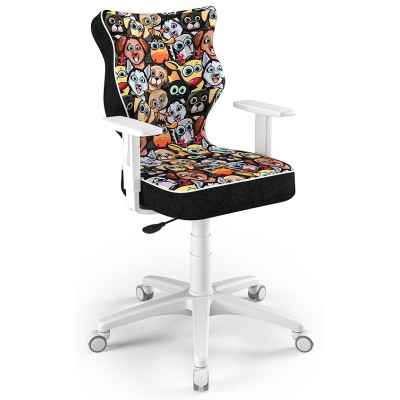 Fotel ergonomiczny do biurka czarny Duo White ST28 rozmiar 5