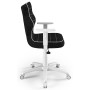 Fotel ergonomiczny obrotowy czarny Duo White VS01 rozmiar 5