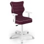 Krzesło młodzieżowe obrotowe fioletowe Duo White VS07 rozmiar 5