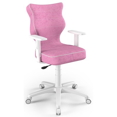 Krzesło obrotowe do biurka różowe Duo White VS08 rozmiar 5