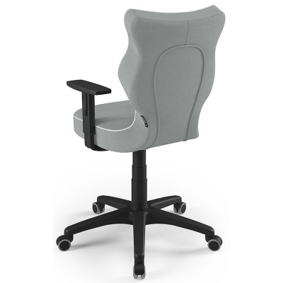 Krzesło do komputera młodzieżowe szare Duo Black JS03 rozmiar 5