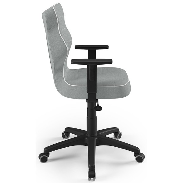 Krzesło do komputera młodzieżowe szare Duo Black JS03 rozmiar 5