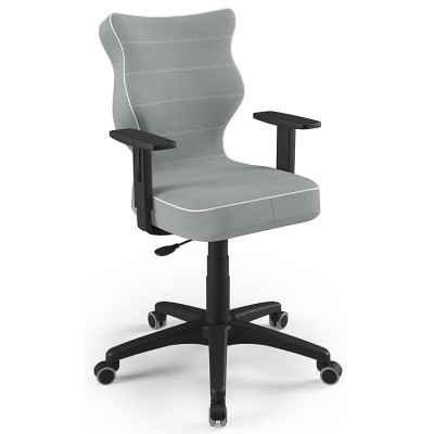 Krzesło do komputera młodzieżowe szare Duo Black JS03 rozmiar 5
