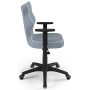 Krzesło na kółkach do komputera niebieskie Duo BLACK JS06 rozmiar 5