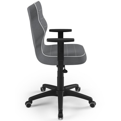 Młodzieżowy fotel biurowy Duo black JS33 ciemny szary rozmiar 5