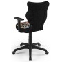 Fotel ergonomiczny młodzieżowy obrotowy czarny Duo Czarny ST28 rozmiar 5