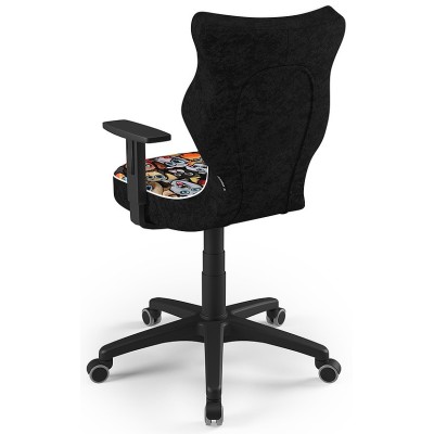 Fotel ergonomiczny młodzieżowy obrotowy czarny Duo Czarny ST28 rozmiar 5