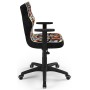 Fotel ergonomiczny młodzieżowy obrotowy czarny Duo Czarny ST28 rozmiar 5