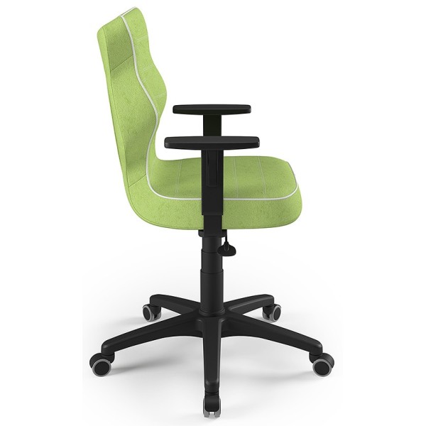 Ergonomiczny fotel młodzieżowy zielony Duo Black VS05 rozmiar 5