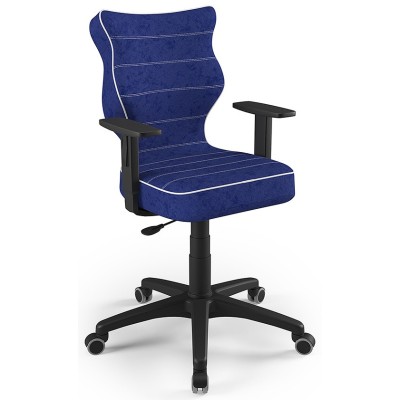 Krzesło młodzieżowe do biurka niebieskie Duo Black VS06